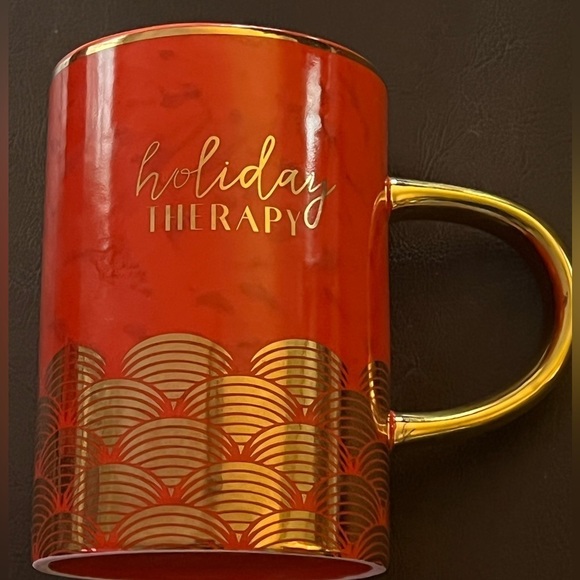 PAPER‎ Destiny Red Gold Holiday Therapy Mug 16oz. - Picture 1 of 8